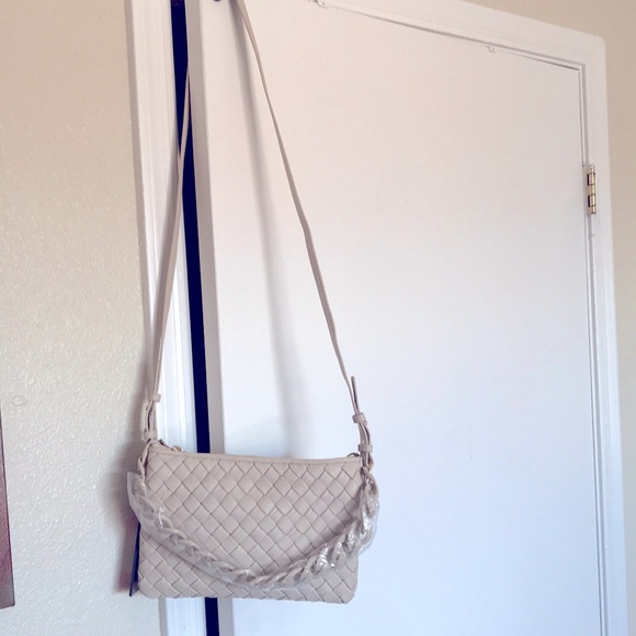 Vince Camuto Handbags - Vince Camuto Crossbody / Weaved Braid / Beige